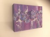 Painel Flores Abstratas Violeta