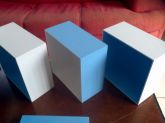 Trio de Nichos Azul e Branco