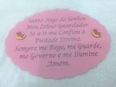 Placa Oração SANTO ANJO