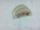 Porta Guardanapo Oval com decoupagem Maçãs