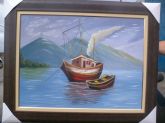 Pintura óleo sobre tela BARCO