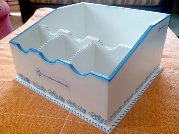 Porta Pratos e Talheres (Opção Chás, adoçante, etc)