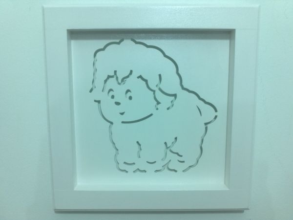 Quadro Carneirinho Branco