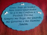 Placa Oração SANTO ANJO