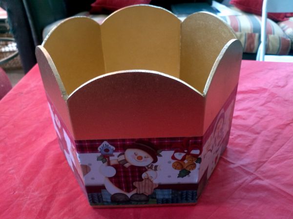 Porta Panetone Decorado