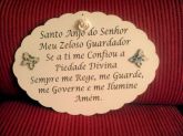 Placa Oração SANTO ANJO