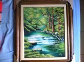 Pintura óleo sobre tela ÁGUAS VERDES