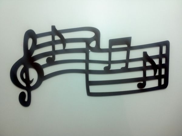 Escultura Notas Musicais