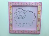 Quadro Carneirinho Rosa