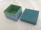 Caixa Mini Decoupagem adesiva Verde